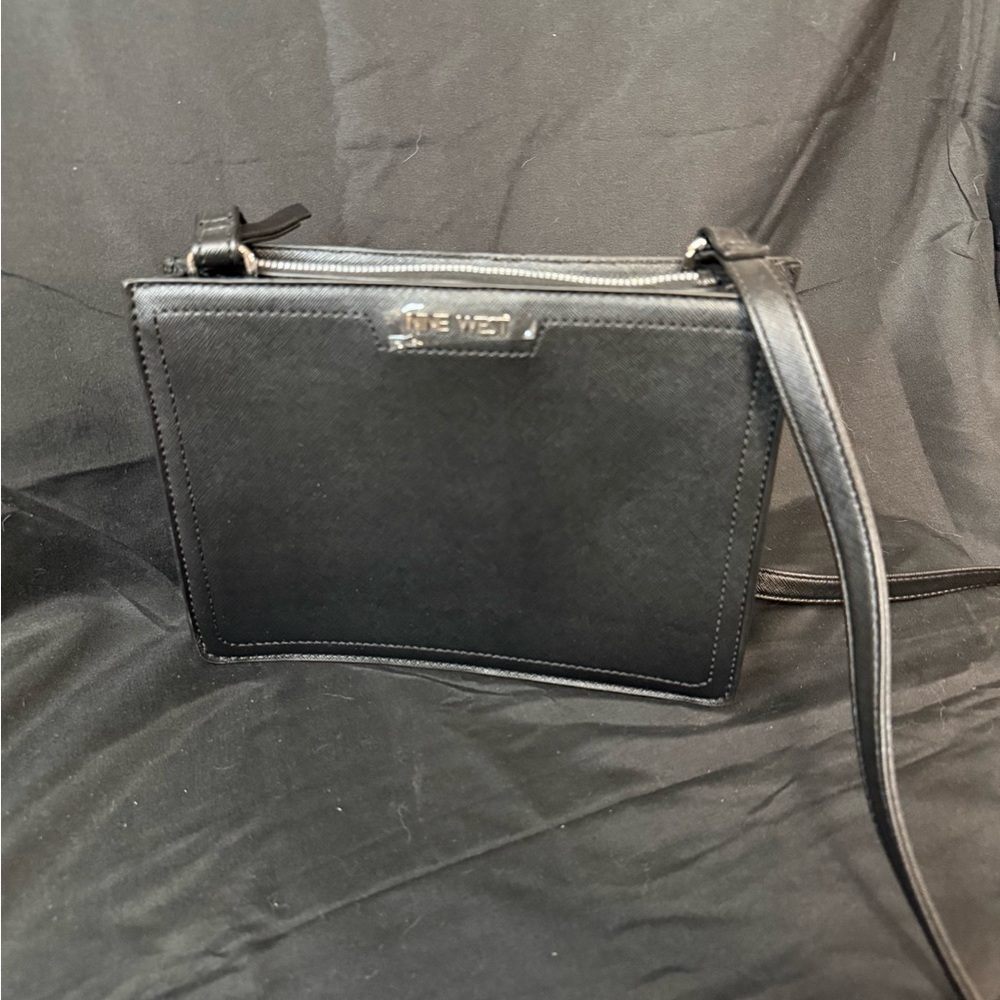 Price cut!!!! Never used Nine West New Black Leather Crossbody Bag